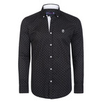 Lamont Button-Up Shirt // Black + White (L)