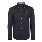 Immanuel Button-Up Shirt // Black + Blue (3XL)