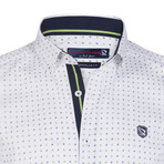 Jefferson Button-Up Shirt // White + Green (2XL)