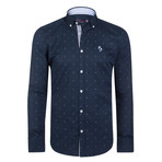 Osbert Button-Up Shirt // Navy (XS)