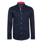 Oswald Button-Up Shirt // Navy (XS)