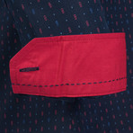 Oswald Button-Up Shirt // Navy (XS)