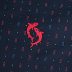 Oswald Button-Up Shirt // Navy (XS)