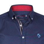 Newton Button-Up Shirt // Navy (XS)
