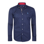 Newton Button-Up Shirt // Navy (XS)