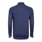 Newton Button-Up Shirt // Navy (XS)