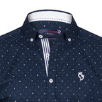 Orville Button-Up Shirt // Navy (S)
