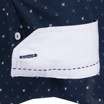 Orville Button-Up Shirt // Navy (L)