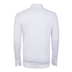 Horace Button-Up Shirt // White + Light Blue (M)