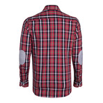 Benedict Button-Up Shirt // Black + Red (XS)