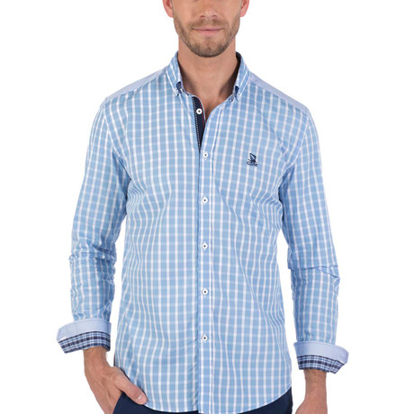 Gerald Button-Up Shirt // Blue (S)