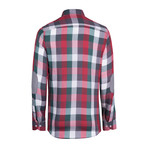 Brenton Button-Up Shirt // Green + Red (XS)