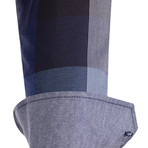 Earl Button-Up Shirt // Blue + Navy + Black (XS)