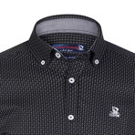 Ignatius Button-Up Shirt // Black + White (L)