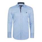 Kurt Button-Up Shirt // Light Blue + White (XS)
