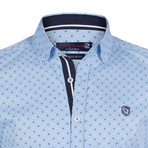 Kurt Button-Up Shirt // Light Blue + White (XS)