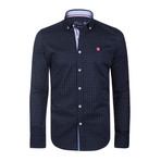 Merrill Button-Up Shirt // Navy Blue (M)