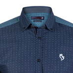 Eldred Button-Up Shirt // Navy (M)