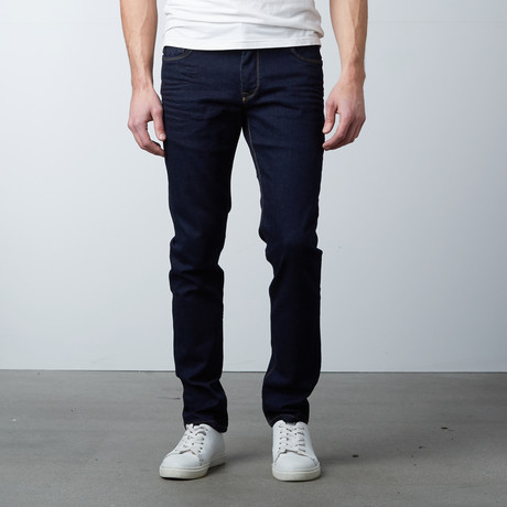 Super Stretchy Skinny Jeans // Navy (29WX30L)