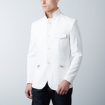Stand Collar Jacket // White (3XL)
