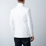Stand Collar Jacket // White (M)