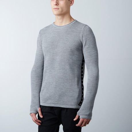 Side Zip Sweater // Grey (S)