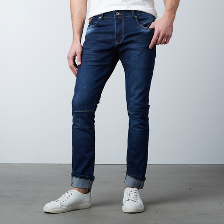 Slim Fit Commuter Jeans // Navy (29WX30L)