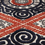 Granada Rug // Copper + Dark Navy (5'3" x 7'6")