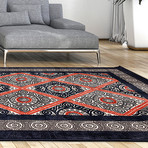 Granada Rug // Copper + Dark Navy (5'3" x 7'6")