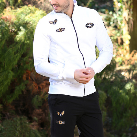 Airman Army Track Suit // White (S)