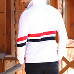 Arm Lower Garnished Track Suit // White (S)