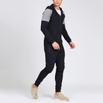 Zip-up Hoodie Track Suit // Navy (XL)