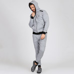 Relax Stripe Track Suit // Grey (M)
