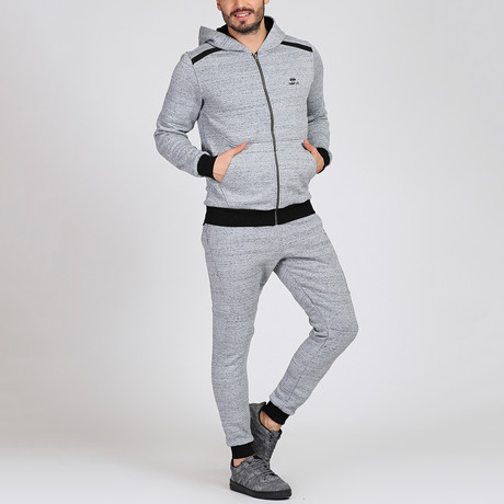 Relax Stripe Track Suit // Grey (S)