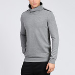 Thoat Collar Jacquard Sweatshirt // Grey (L)