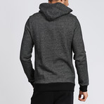 Hooded Three Yarn Sweatshirt // Black (XL)