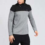 Turtleneck Pullover // Gray + Black (XL)