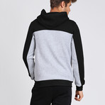 Hooded Diagono Sweatshirt // Grey (L)