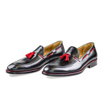 Loafer Calf Leather // Black + Red (Euro: 41)