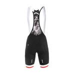 Silverline Bib Short // Black + Red (Small)