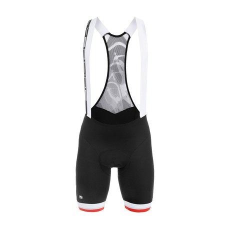 Silverline Bib Short // Black + Red (Small)