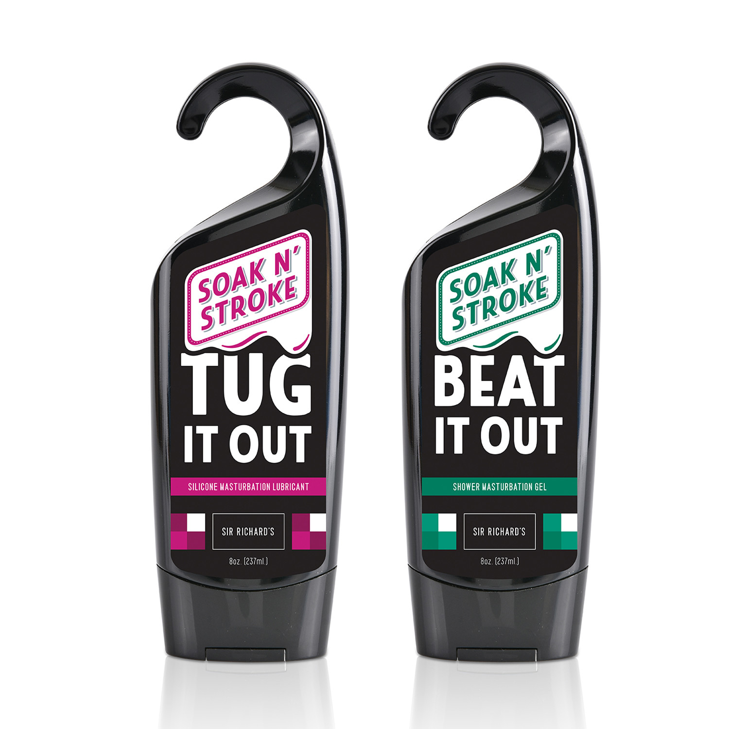 Soak N' Stroke Shower Lubricants // 8 oz. // Set of 2 (Beat It Out