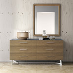 Broome Mirror // Latte Walnut