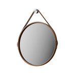 George Mirror // 24" (Whisky Reclaimed Leather)