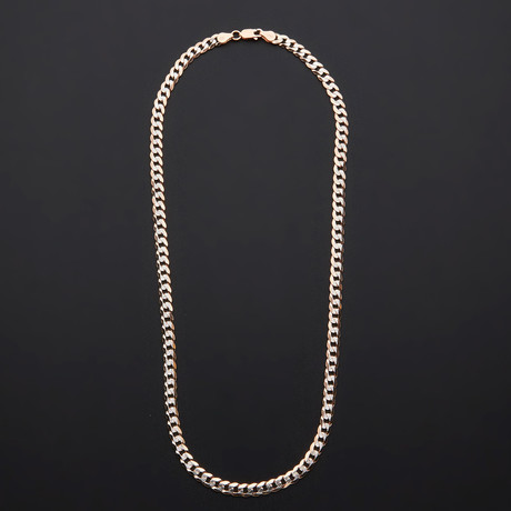 Cuban Chain Necklace // Rose Gold Plated // 30"L