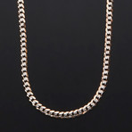 Cuban Chain Necklace // Rose Gold Plated // 30"L
