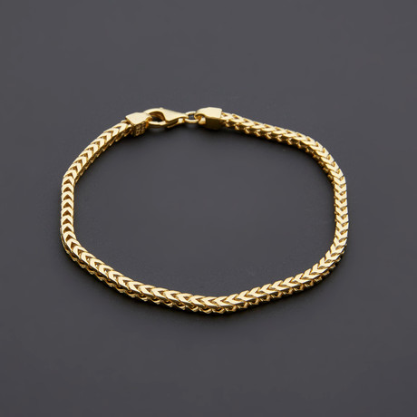 Franco Chain Bracelet // Gold Plated