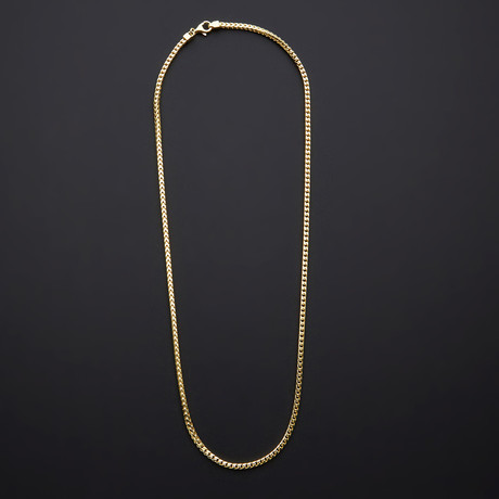 Franco Chain Necklace // Gold Plated (20"L)