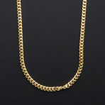 Miami Cuban Link Chain Necklace // Gold Plated (20"L)