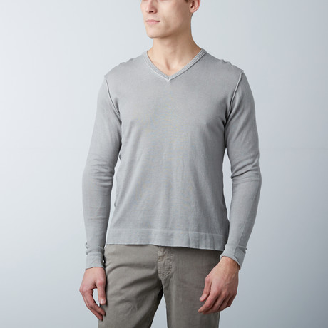 V-Neck Sweater // Grey (S)